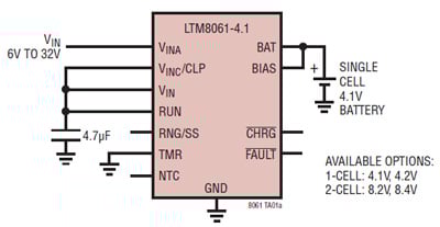 Linear Tech µModule battery charger LTM8061 Linear Tech µModule battery charger LTM8061